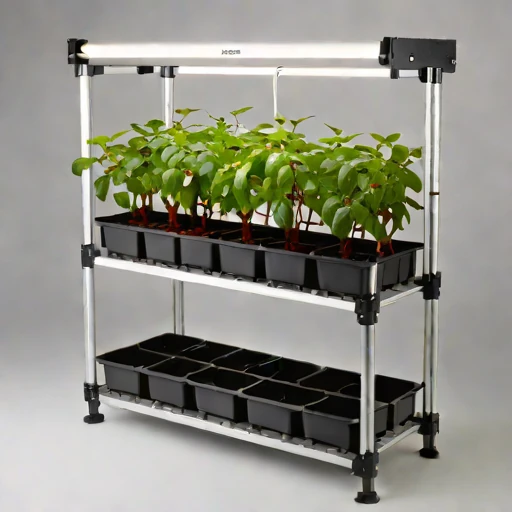 A loess-terrace propagation frame, photographed against a plain background