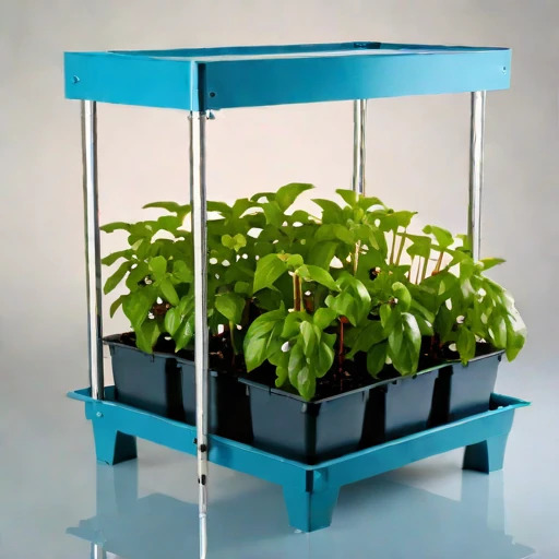 A loess-terrace propagation frame, photographed against a plain background