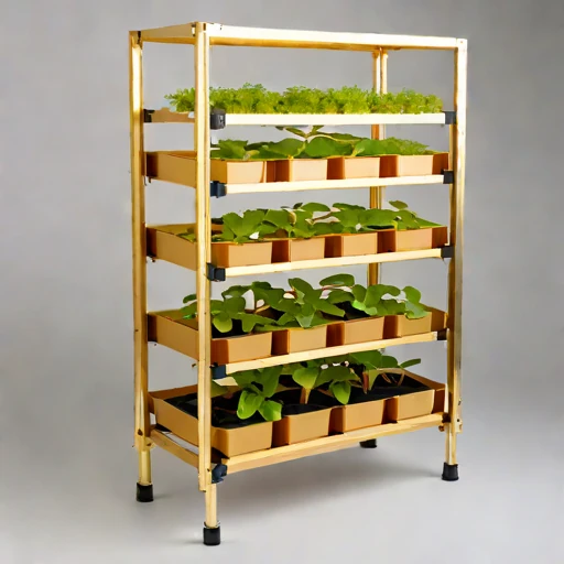 A loess-terrace propagation frame, photographed against a plain background