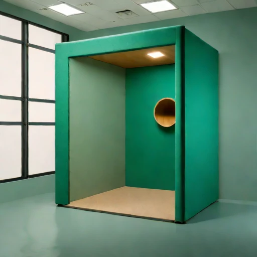 A mycelium-baffle rehearsal cell, photographed against a plain background
