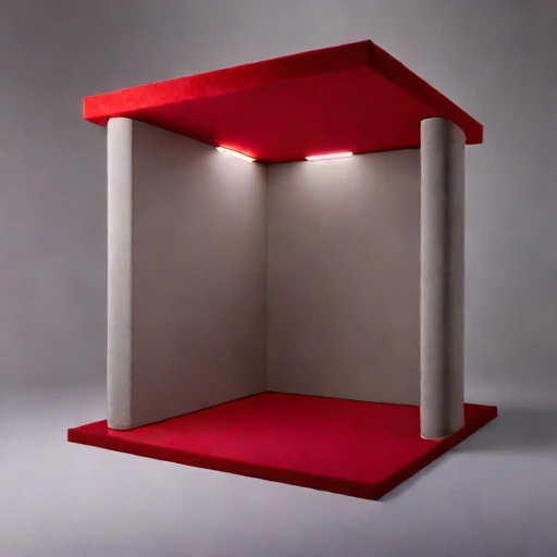 A mycelium-baffle rehearsal cell, photographed against a plain background