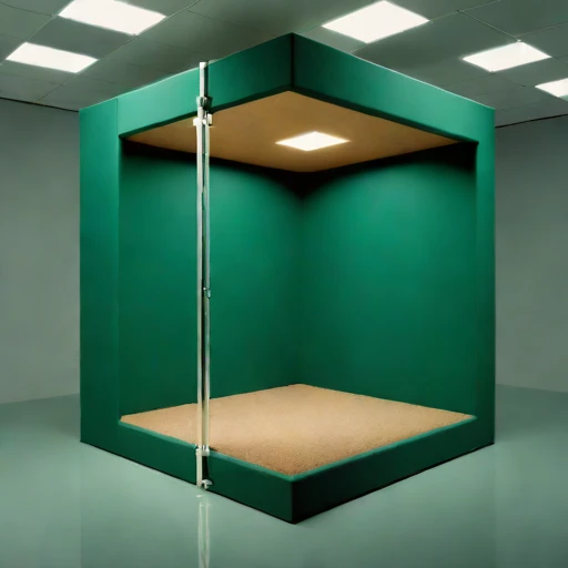 A mycelium-baffle rehearsal cell, photographed against a plain background