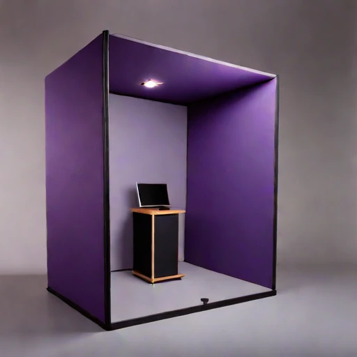 A mycelium-baffle rehearsal cell, photographed against a plain background
