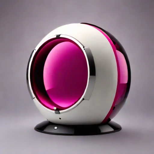 A moulin-descent glacier capsule, photographed against a plain background