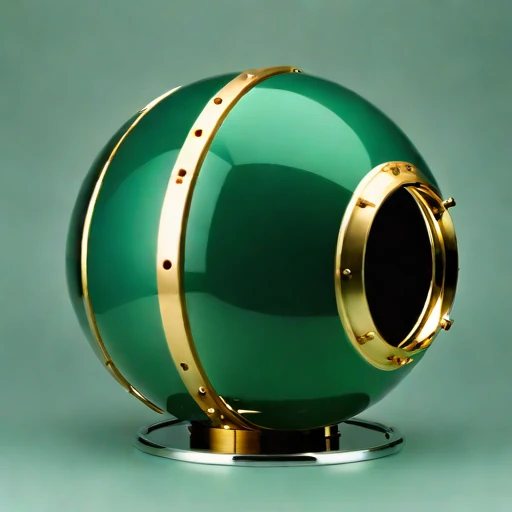 A moulin-descent glacier capsule, photographed against a plain background