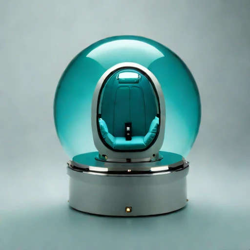 A moulin-descent glacier capsule, photographed against a plain background