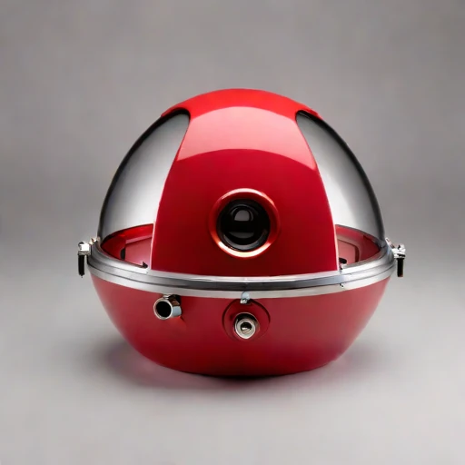 A moulin-descent glacier capsule, photographed against a plain background