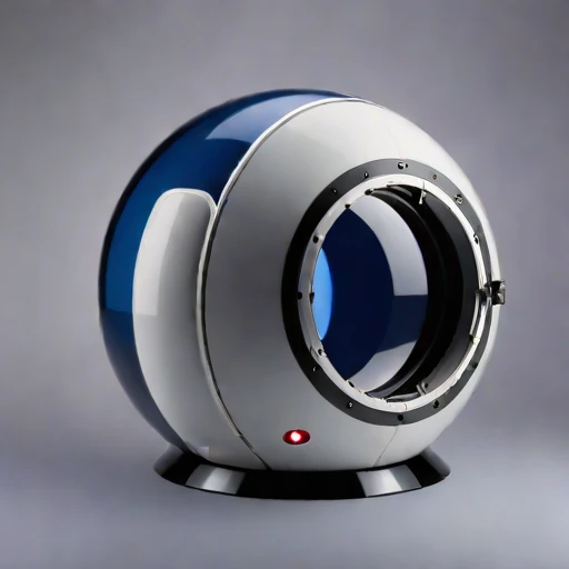 A moulin-descent glacier capsule, photographed against a plain background