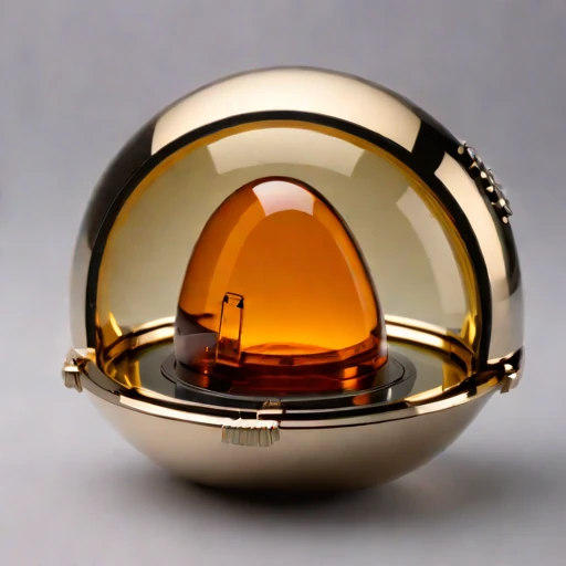A moulin-descent glacier capsule, photographed against a plain background
