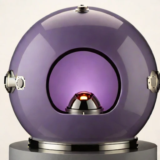 A moulin-descent glacier capsule, photographed against a plain background