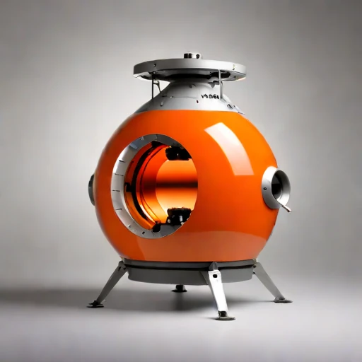 A moulin-descent glacier capsule, photographed against a plain background
