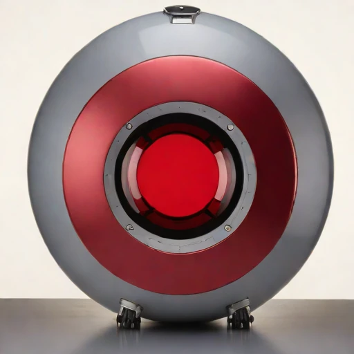 A moulin-descent glacier capsule, photographed against a plain background