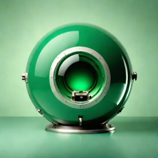 A moulin-descent glacier capsule, photographed against a plain background