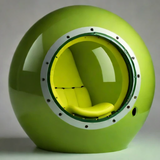 A moulin-descent glacier capsule, photographed against a plain background