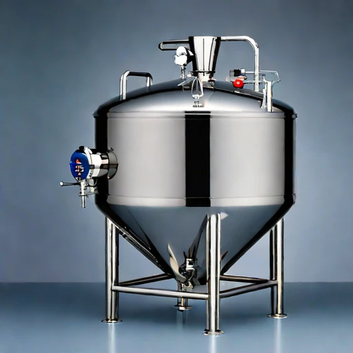 A methanogen-excluded mash vat, photographed against a plain background