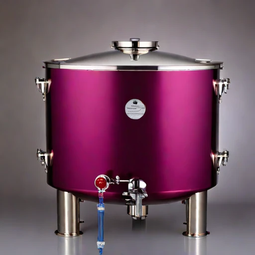 A methanogen-excluded mash vat, photographed against a plain background