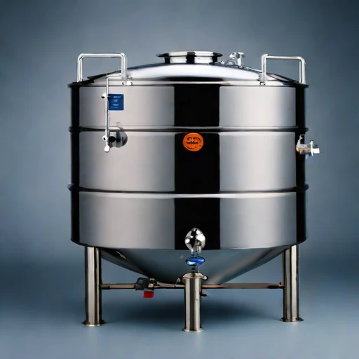 A methanogen-excluded mash vat, photographed against a plain background