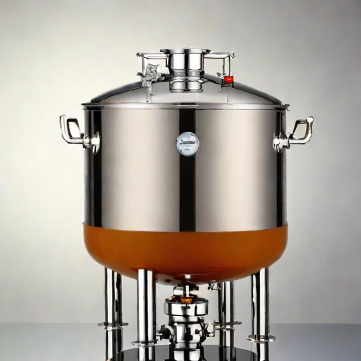 A methanogen-excluded mash vat, photographed against a plain background