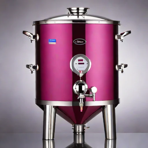 A methanogen-excluded mash vat, photographed against a plain background