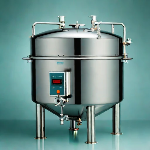 A methanogen-excluded mash vat, photographed against a plain background