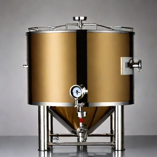 A methanogen-excluded mash vat, photographed against a plain background