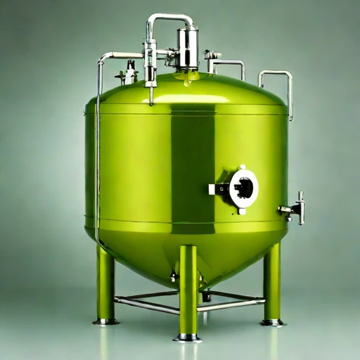 A methanogen-excluded mash vat, photographed against a plain background