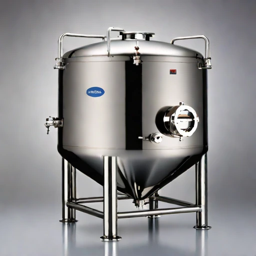 A methanogen-excluded mash vat, photographed against a plain background