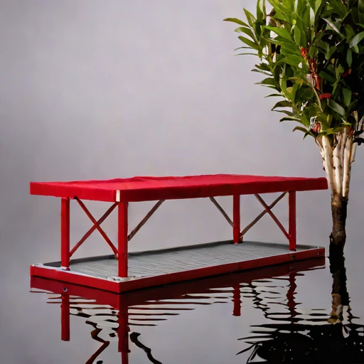 A mangrove-fringe research float, photographed against a plain background