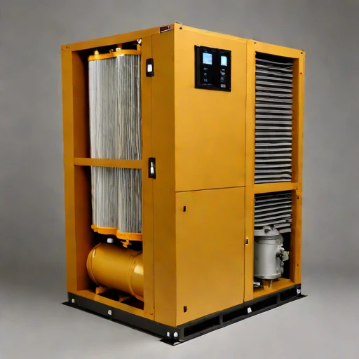 A mixing-height stack filter, photographed against a plain background