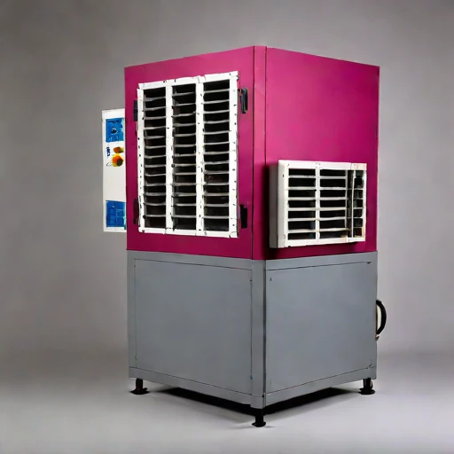 A mixing-height stack filter, photographed against a plain background