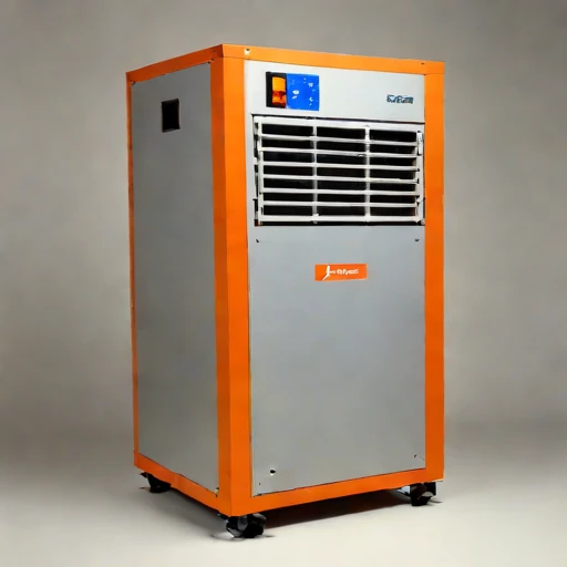 A mixing-height stack filter, photographed against a plain background