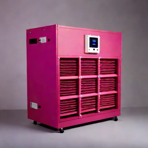 A mixing-height stack filter, photographed against a plain background