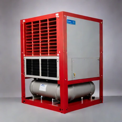 A mixing-height stack filter, photographed against a plain background