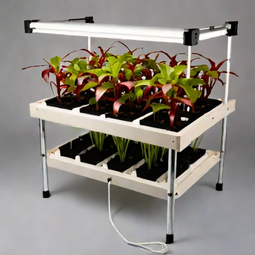 A mycorrhizal-inoculation grow bench, photographed against a plain background