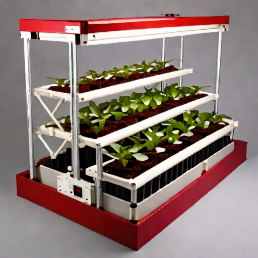 A mycorrhizal-inoculation grow bench, photographed against a plain background