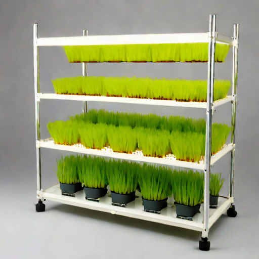 A mycorrhizal-inoculation grow bench, photographed against a plain background