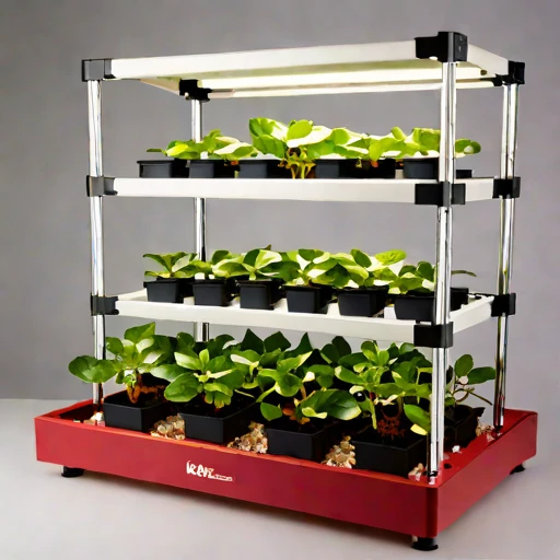 A mycorrhizal-inoculation grow bench, photographed against a plain background