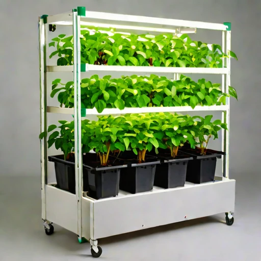 A mycorrhizal-inoculation grow bench, photographed against a plain background