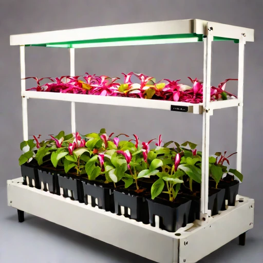 A mycorrhizal-inoculation grow bench, photographed against a plain background