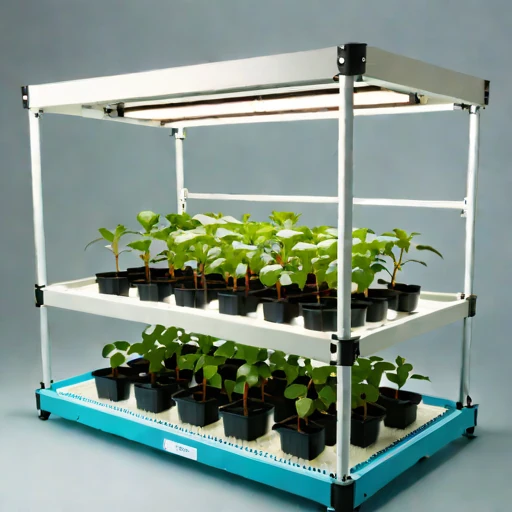 A mycorrhizal-inoculation grow bench, photographed against a plain background