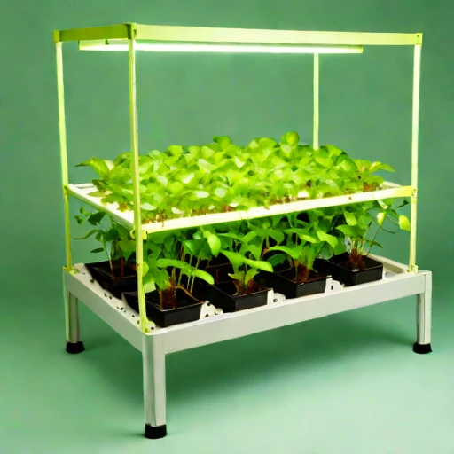 A mycorrhizal-inoculation grow bench, photographed against a plain background