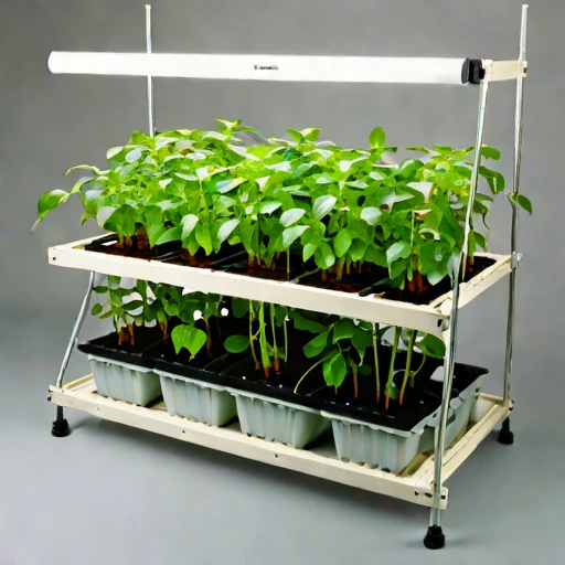 A mycorrhizal-inoculation grow bench, photographed against a plain background