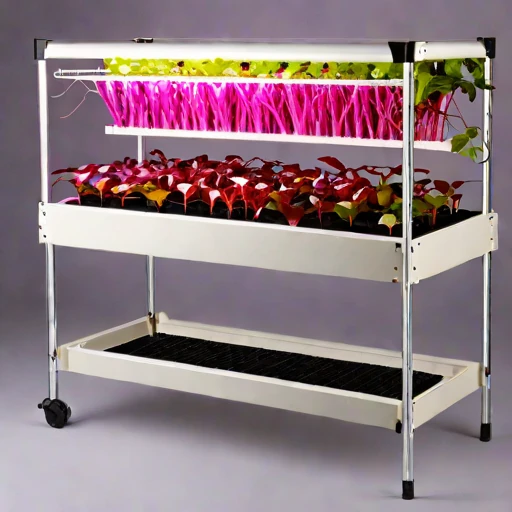 A mycorrhizal-inoculation grow bench, photographed against a plain background