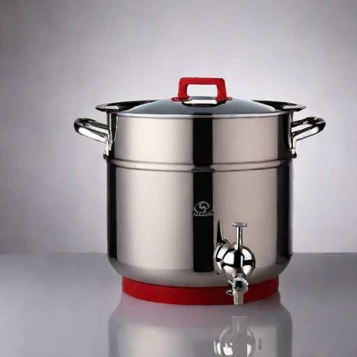 A moonmilk-lined cellar crock, photographed against a plain background