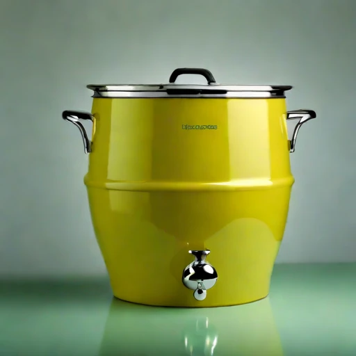 A moonmilk-lined cellar crock, photographed against a plain background