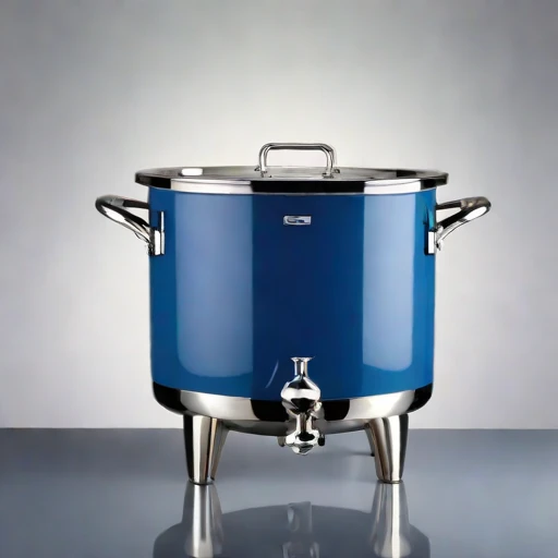 A moonmilk-lined cellar crock, photographed against a plain background