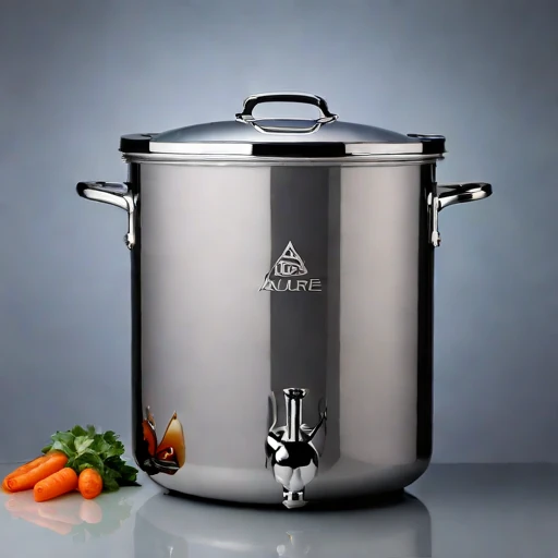 A moonmilk-lined cellar crock, photographed against a plain background