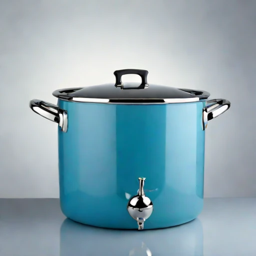 A moonmilk-lined cellar crock, photographed against a plain background