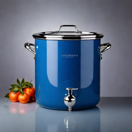 A moonmilk-lined cellar crock, photographed against a plain background