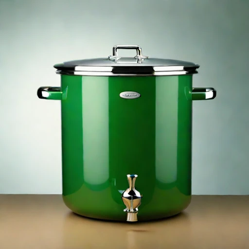 A moonmilk-lined cellar crock, photographed against a plain background